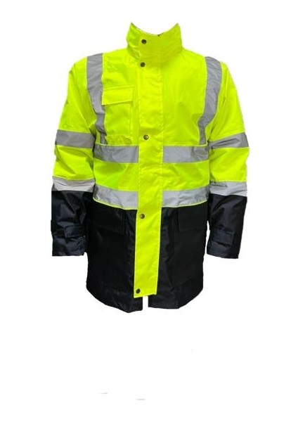 5+1 Reflektörlü Kışlık Parka Mont Içi Çıkmalı Yerli Kaban M Beden