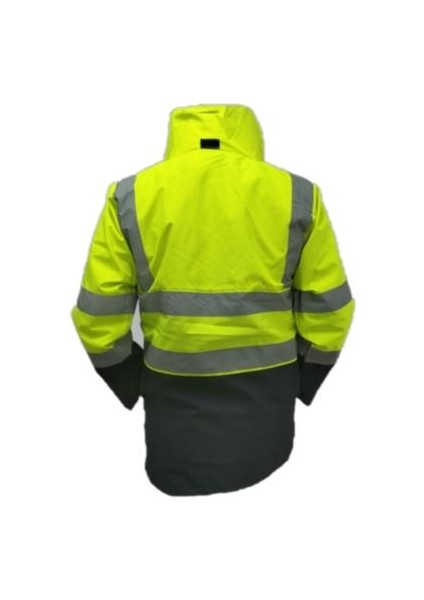 5+1 Reflektörlü Kışlık Parka Mont Içi Çıkmalı Yerli Kaban xxl Beden