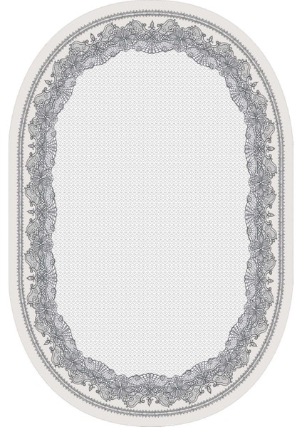 Dijital Baskılı Kaymaz Taban Yıkanabilir Oval Salon Halısı Mutfak Halısı Yolluk NDO-HY-896
