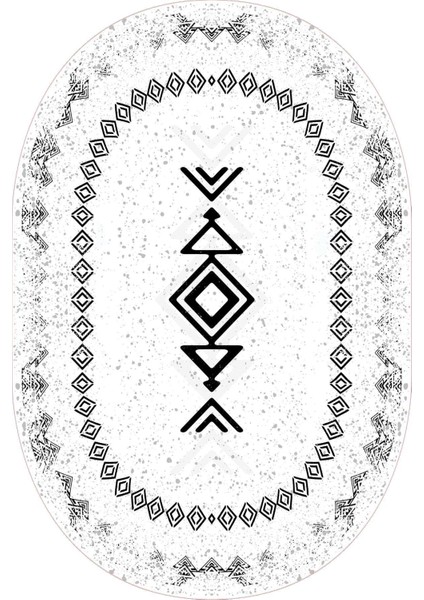 Dijital Baskılı Kaymaz Taban Yıkanabilir Oval Salon Halısı Mutfak Halısı Yolluk NDO-SD-1049 fiyatları