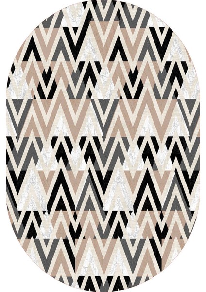 Dijital Baskılı Kaymaz Taban Yıkanabilir Oval Salon Halısı Mutfak Halısı Yolluk NDO-HT-779 fiyatları