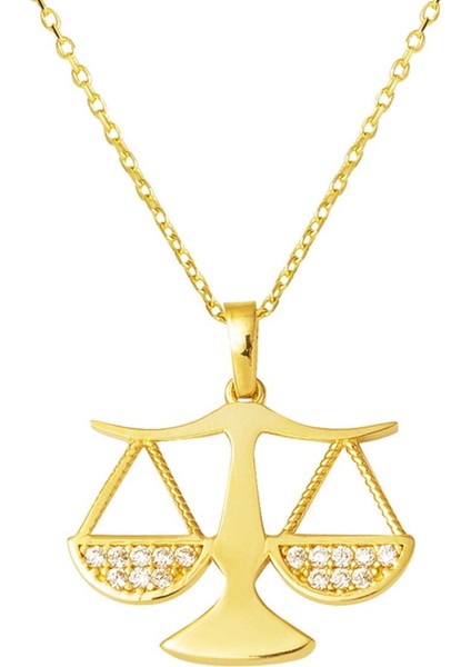 14 Ayar Altın Terazi Kolye