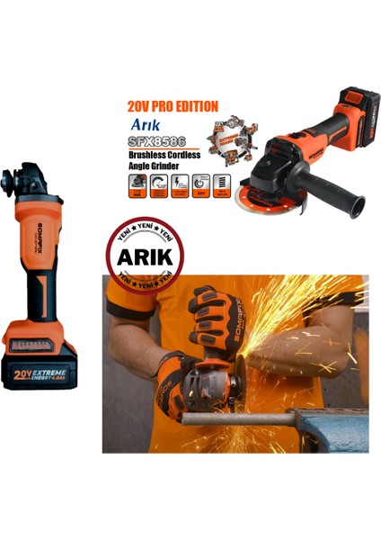 Jarzlıavuç Içi Taşlama 20V 115MM