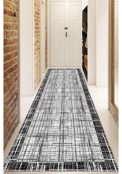 Dijital Baskılı Kaymaz Taban Yıkanabilir Modern Yolluk ve Koridor Halısı NDU-HT-1365