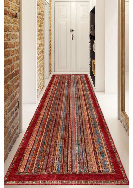 Dijital Baskılı Kaymaz Taban Yıkanabilir Modern Yolluk ve Koridor Halısı NDU-HT-647