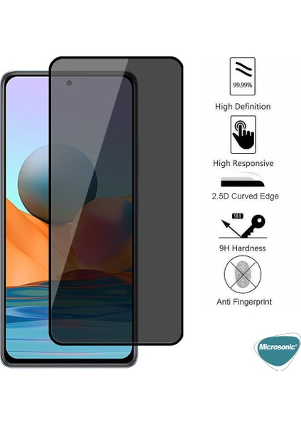 Xiaomi Mi 12T Privacy 5d Gizlilik Filtreli Cam Ekran Koruyucu Siyah