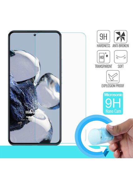 Xiaomi Mi 12T Nano Glass Cam Ekran Koruyucu