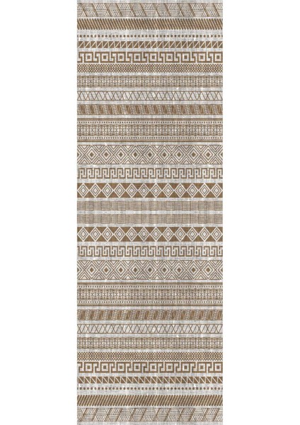 Dijital Baskılı Kaymaz Taban Yıkanabilir Modern Yolluk ve Koridor Halısı NDU-HT-930
