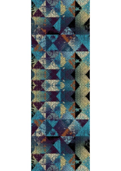 Dijital Baskılı Kaymaz Taban Yıkanabilir Modern Yolluk ve Koridor Halısı NDU-HS-353