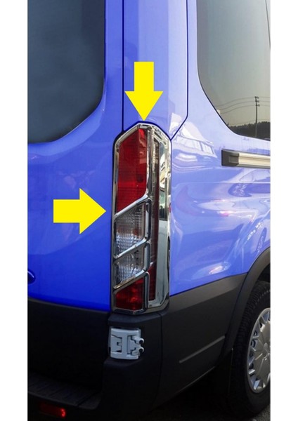 Ford Transit Krom Abs Stop Çerçevesi 2 Prç 2014 ve Üzeri Paslanmaz Çelik