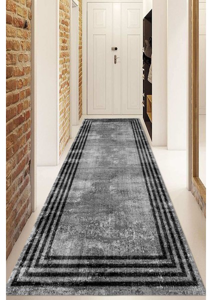 Dijital Baskılı Kaymaz Taban Yıkanabilir Modern Yolluk ve Koridor Halısı NDU-HT-486