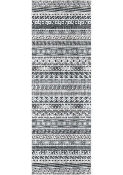 Dijital Baskılı Kaymaz Taban Yıkanabilir Modern Yolluk ve Koridor Halısı NDU-HT-929