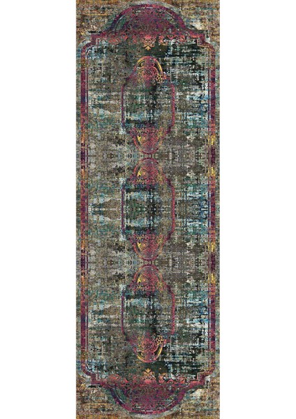 Dijital Baskılı Kaymaz Taban Yıkanabilir Modern Yolluk ve Koridor Halısı NDU-SD-231