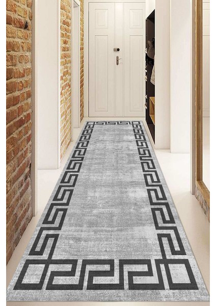 Dijital Baskılı Kaymaz Taban Yıkanabilir Modern Yolluk ve Koridor Halısı NDU-HY-823