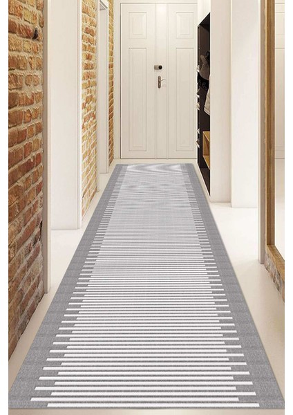 Dijital Baskılı Kaymaz Taban Yıkanabilir Modern Yolluk ve Koridor Halısı NDU-SD-317