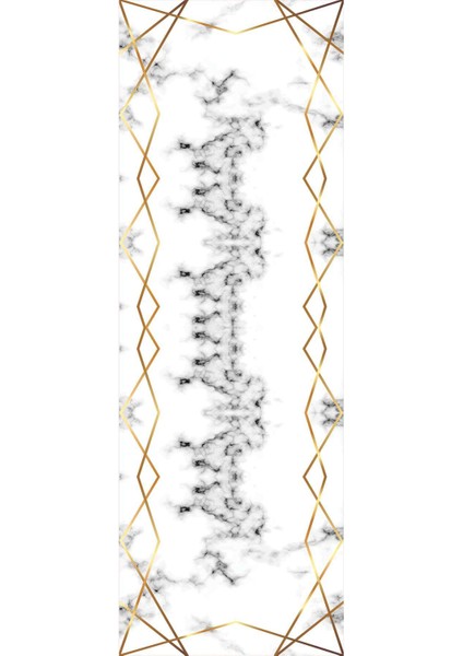 Dijital Baskılı Kaymaz Taban Yıkanabilir Modern Yolluk ve Koridor Halısı NDU-HT-326