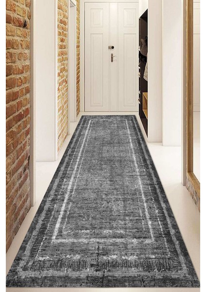 Dijital Baskılı Kaymaz Taban Yıkanabilir Modern Yolluk ve Koridor Halısı NDU-HT-972