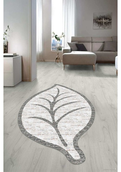 Dijital Baskılı Kaymaz Taban Yıkanabilir Lazer Kesim Salon Halısı Yolluk NLZR-SD-490