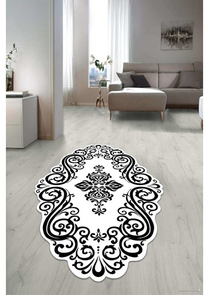 Dijital Baskılı Kaymaz Taban Yıkanabilir Lazer Kesim Salon Halısı Yolluk NLZR-HT-889