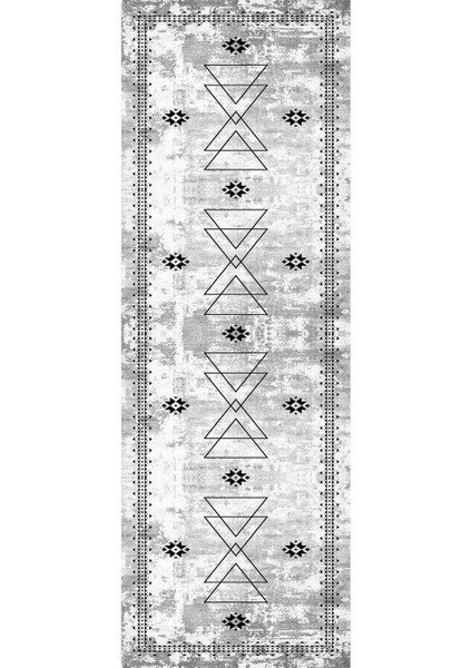Dijital Baskılı Kaymaz Taban Yıkanabilir Modern Yolluk ve Koridor Halısı NDU-SD-1030