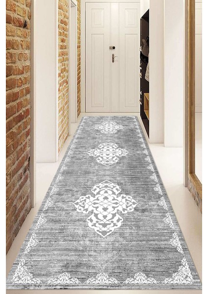 Dijital Baskılı Kaymaz Taban Yıkanabilir Modern Yolluk ve Koridor Halısı NDU-SD-1088