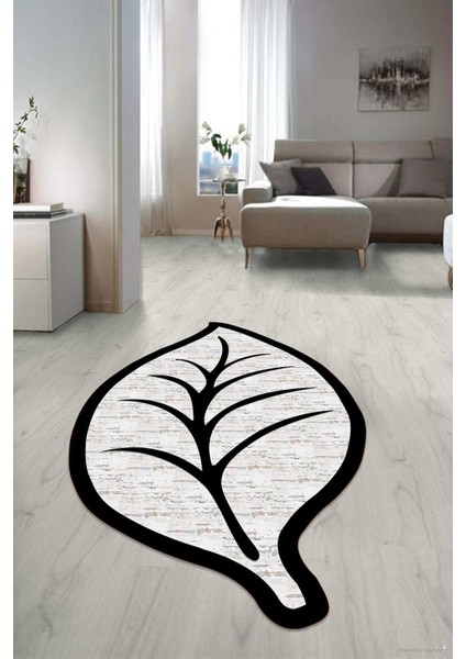 Dijital Baskılı Kaymaz Taban Yıkanabilir Lazer Kesim Salon Halısı Yolluk NLZR-SD-486