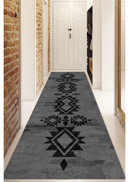 Dijital Baskılı Kaymaz Taban Yıkanabilir Modern Yolluk ve Koridor Halısı NDU-SD-370