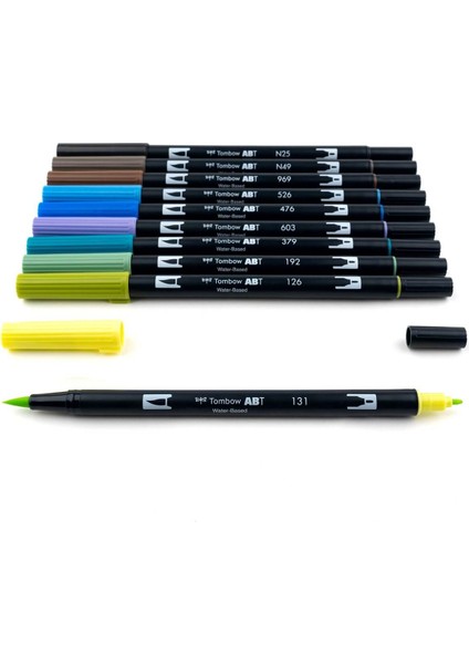 Abt Dual Brush Pen Grafik Kalemi 10'lu Set - Landscape fiyatları