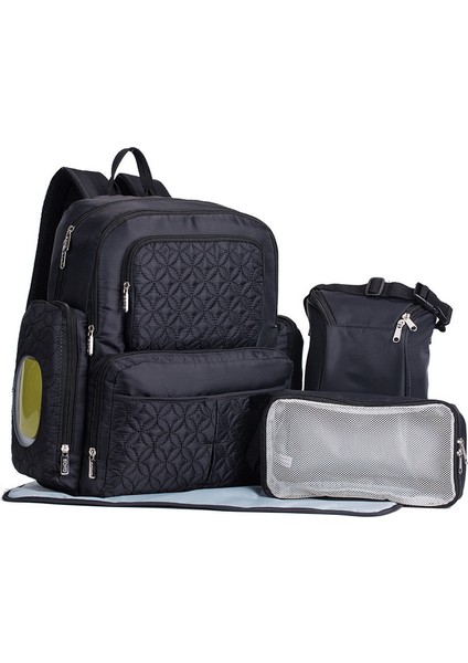 Büyük Kapasiteli Bebek Bakım Çantası - Siyah (Yurt Dışından)