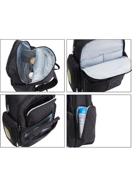 Büyük Kapasiteli Bebek Bakım Çantası - Siyah (Yurt Dışından) fiyatları