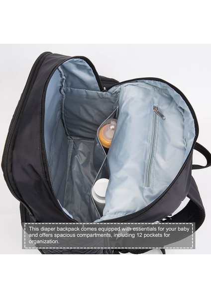 Büyük Kapasiteli Bebek Bakım Çantası - Siyah (Yurt Dışından) modelleri