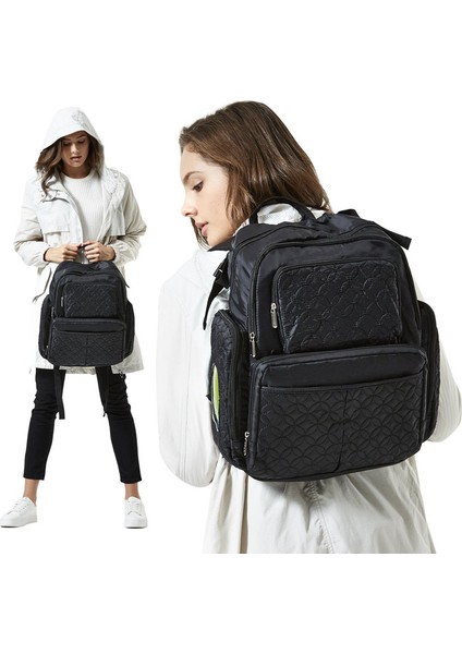 Büyük Kapasiteli Bebek Bakım Çantası - Siyah (Yurt Dışından) fırsatları