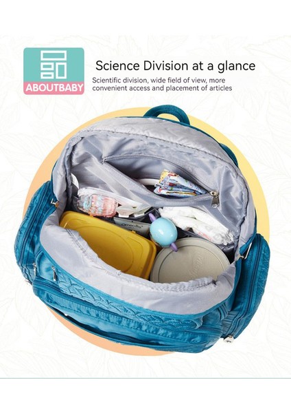 Büyük Kapasiteli Bebek Bakım Çantası - Mavi (Yurt Dışından) indirimleri