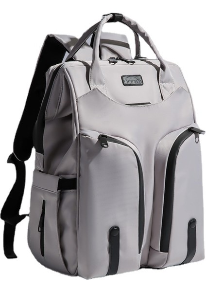 Çok Fonsksiyonlu Anne ve Bebek Çantası - Gri (Yurt Dışından)