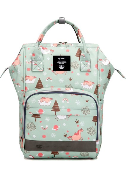 Çok Fonsksiyonlu Anne ve Bebek Çantası - Yeşil (Yurt Dışından)