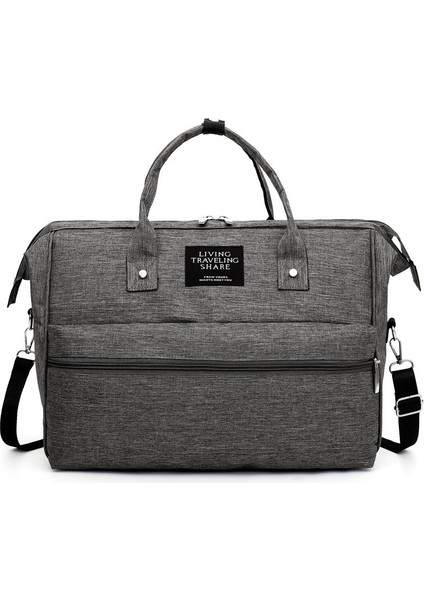 Çok Fonksiyonlu Su Geçirmez Bebek Bakım Çantası - Gri (Yurt Dışından)