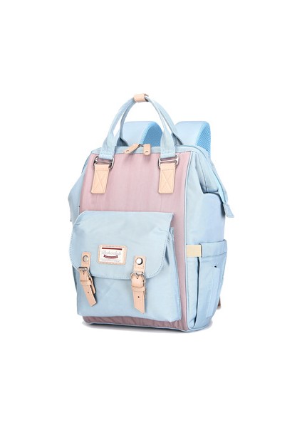 Çok Fonksiyonlu Büyük Kapasiteli Anne-Bebek Çantas - Mavi Toz (Yurt Dışından)