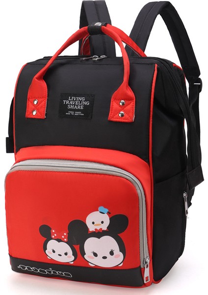 Bebek Bakım Çantası - Kırmızı/siyah (Yurt Dışından)