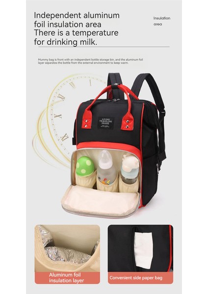 Bebek Bakım Çantası - Kırmızı/siyah (Yurt Dışından) fiyatları