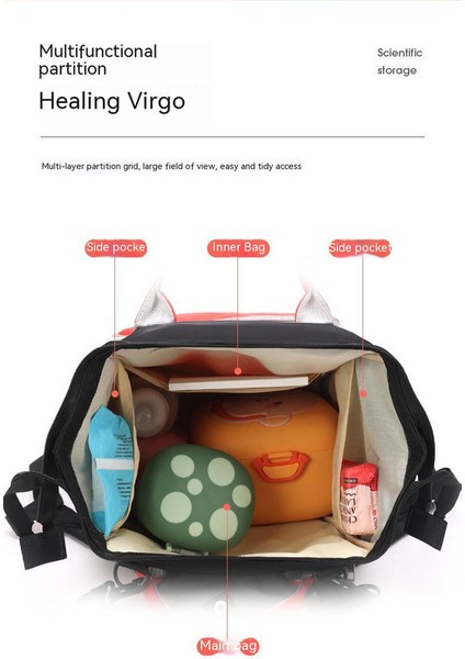 Bebek Bakım Çantası - Kırmızı/siyah (Yurt Dışından) indirimleri