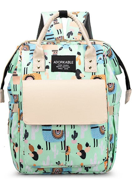 Çok Işlevli Bebek Bakım Çantası - Yeşil (Yurt Dışından)