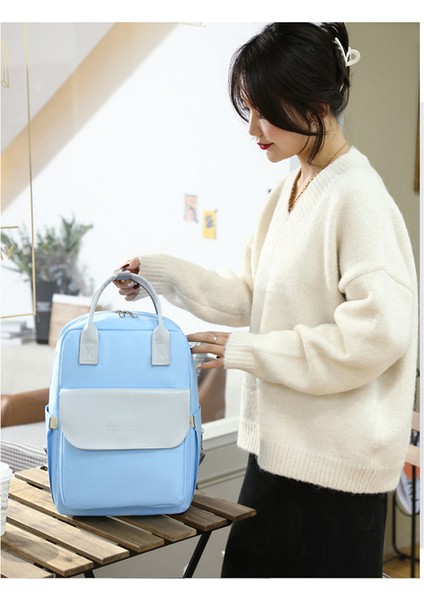 Çok Işlevli Bebek Bakım Çantası - Mavi (Yurt Dışından) fiyatları