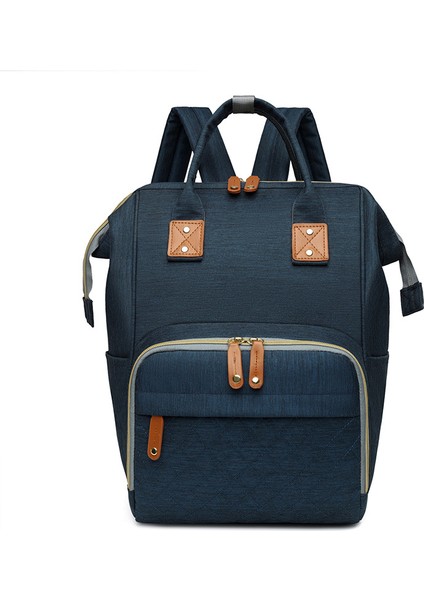 Büyük Kapasiteli Bebek Bakım Çantası - Mavi (Yurt Dışından)