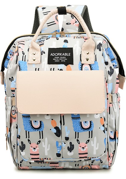 Çok Işlevli Bebek Bakım Çantası - Gri (Yurt Dışından)