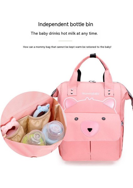 Çok Işlevli Bebek Bakım Çantası - Pembe (Yurt Dışından) fiyatları