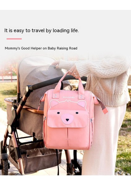 Çok Işlevli Bebek Bakım Çantası - Pembe (Yurt Dışından) modelleri