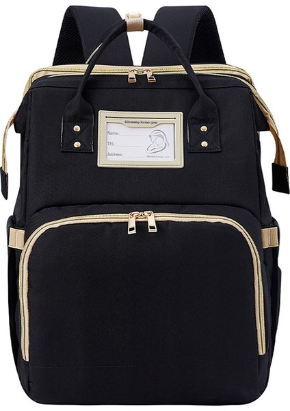 Büyük Kapasiteli Bebek Bakım Çantası - Siyah (Yurt Dışından)