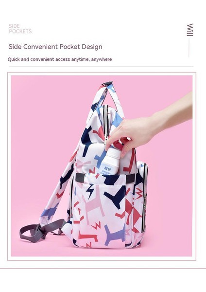 Büyük Kapasiteli Bebek Bakım Çantası - Çok Renkli (Yurt Dışından) fiyatları