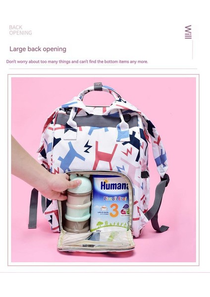 Büyük Kapasiteli Bebek Bakım Çantası - Çok Renkli (Yurt Dışından) modelleri