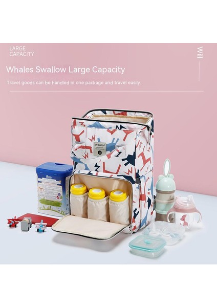 Büyük Kapasiteli Bebek Bakım Çantası - Çok Renkli (Yurt Dışından) indirimleri